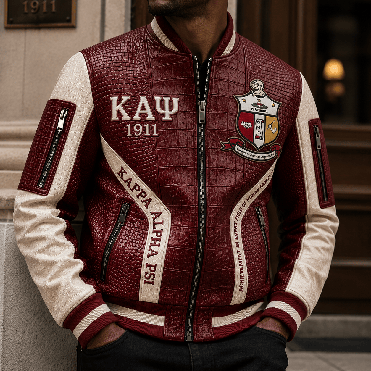 Premium KPAP Leather Zipper Jacket TNSM