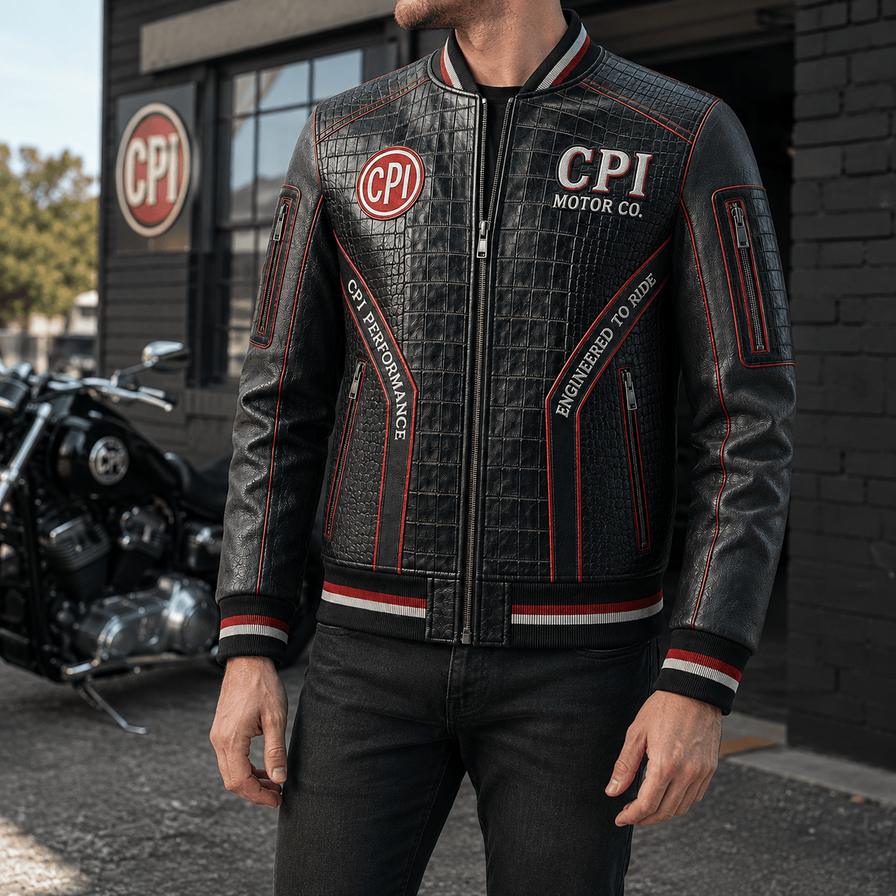 Premium CPI Leather Zipper Jacket TNSM