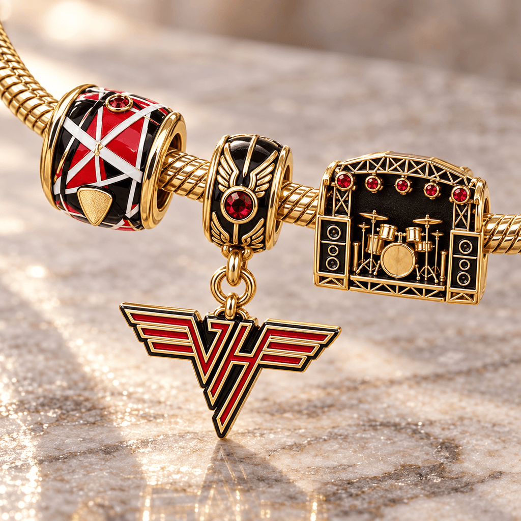 VHL Gold Charm Bracelet Set HQH