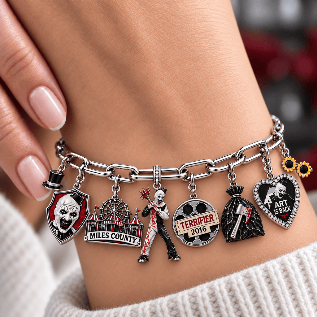 TEF Silver Charm Bracelet Set NTVA